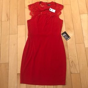 NWT Red Lace Express Dress Size 4